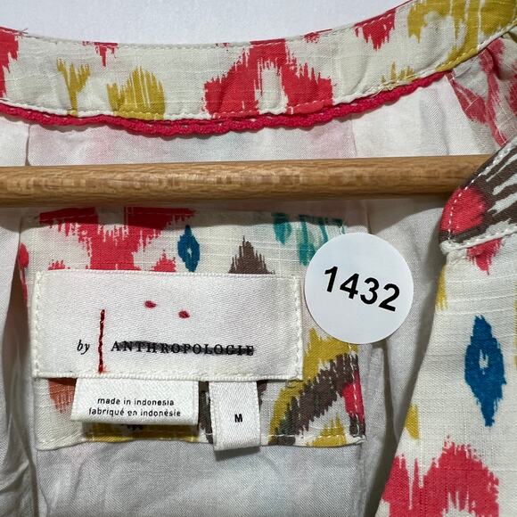 Anthropologie X Puff Sleeve Maxi Dress Multicolor Size M - Picture 10 of 10